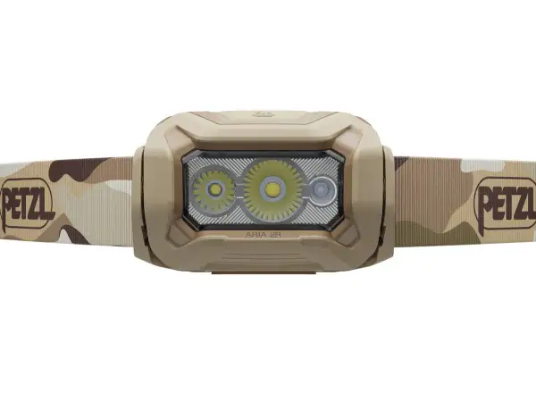 Petzl Aria 2R RGB headlamp camouflage