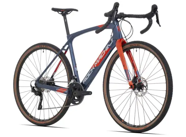 Rock Machine Gravelride CRB 700 gravel bike gloss dark blue/brick orange/silver