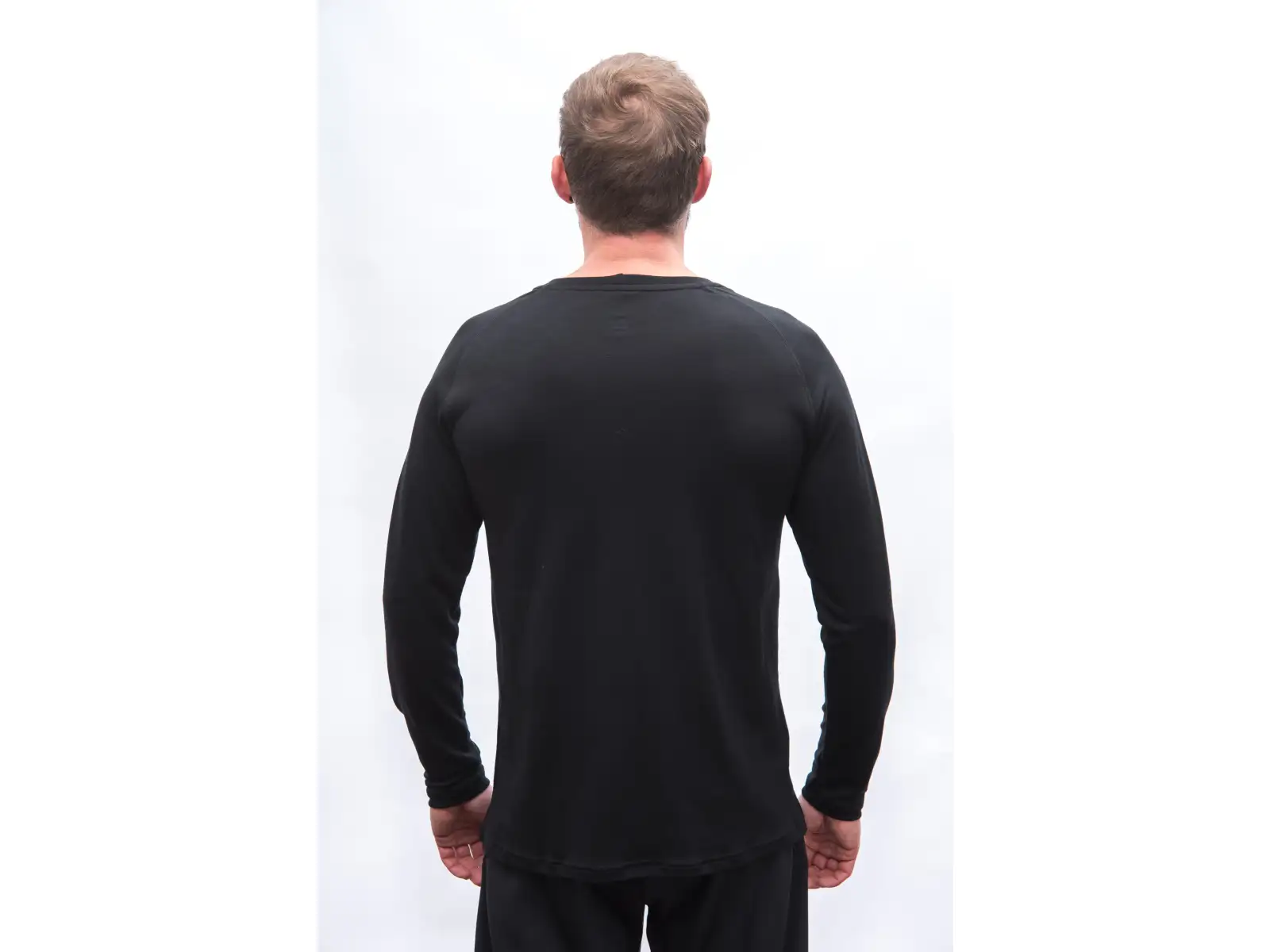 Sensor Merino Blend Elements men's long sleeve shirt Black