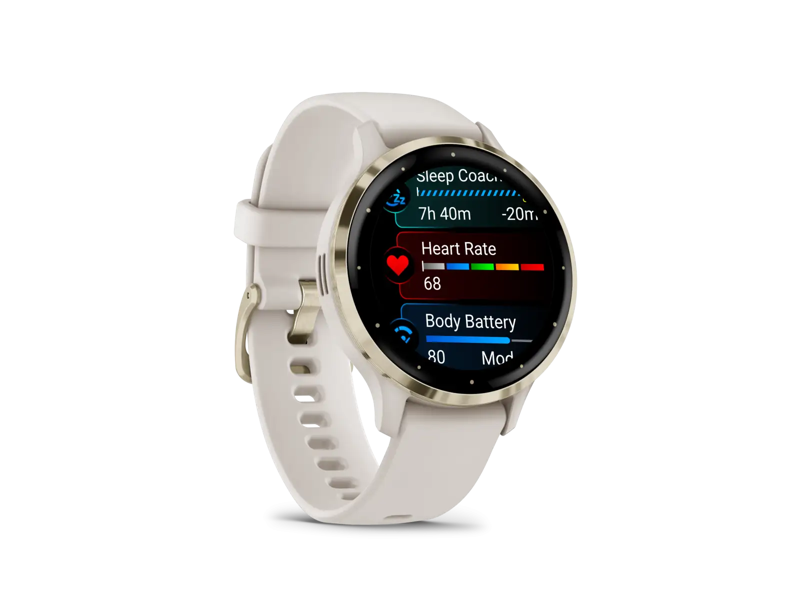 Garmin Venu 3S smart watch Soft Gold/Ivory
