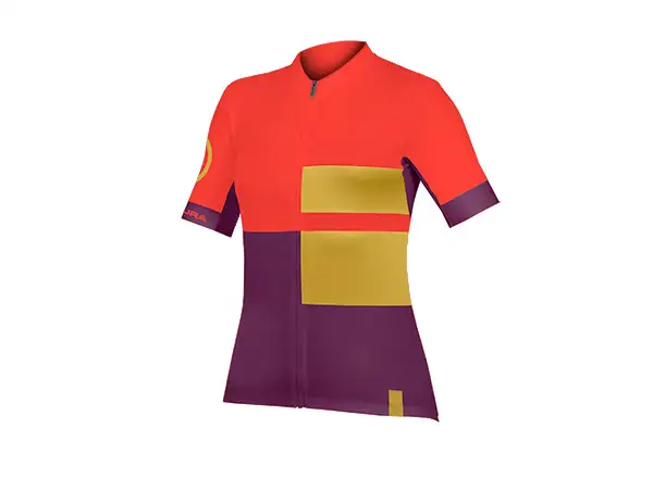 Endura FS260 Print women's jersey short sleeve Pomegranate