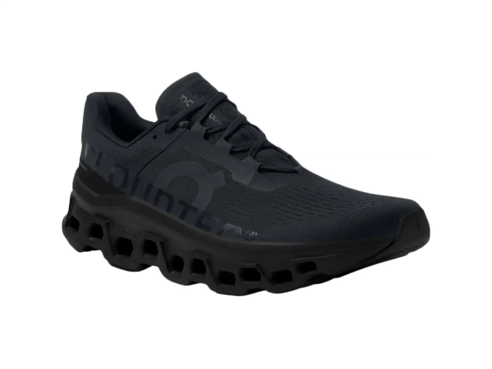 On Cloudmonster Running Shoes Men All Black