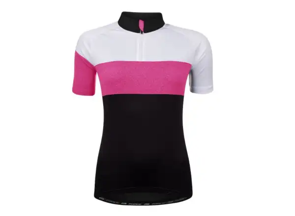 Force View Lady jersey short sleeve black/white/pink