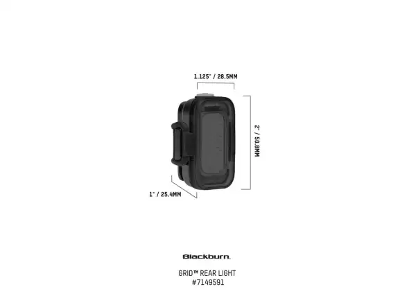 Blackburn Grid Rear Light rear bike light red