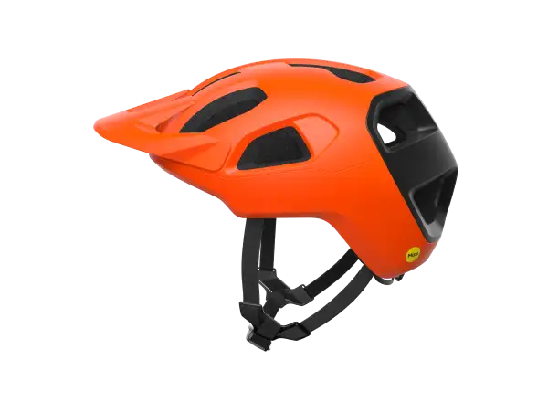POC Cularis helmet Fluorescent Orange Matt/Uranium Black Matt