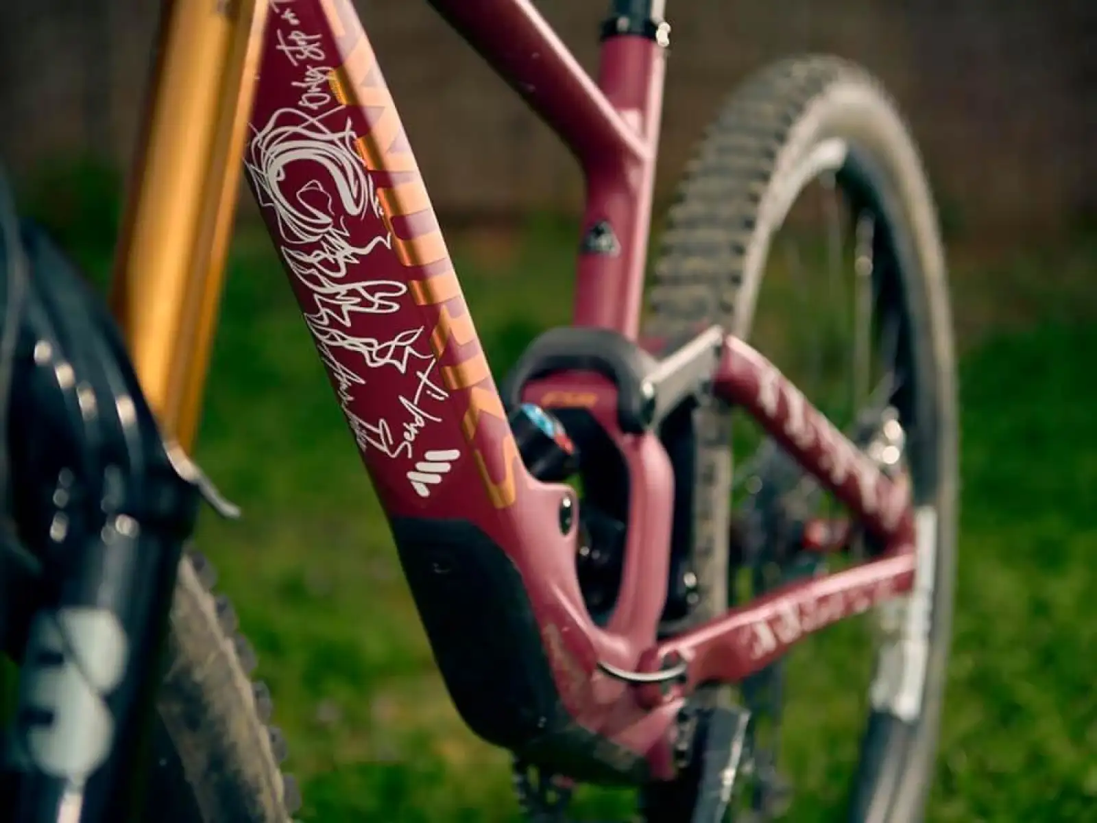 All Mountain Style frame protection decals Extra Signature White