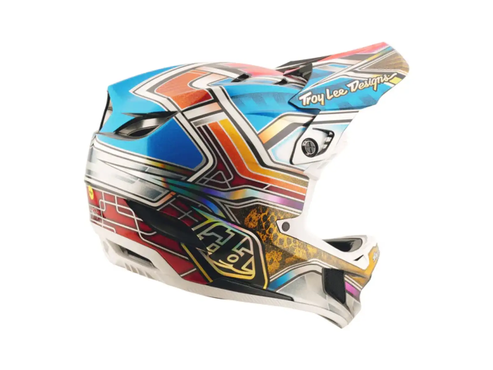 Troy Lee Designs D4 Carbon helmet Lowrider Blue