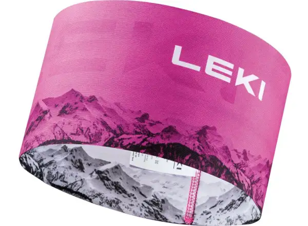 Leki XC Headband Neon pink/White