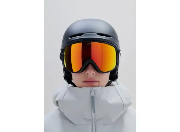 POC Vitrea Mid ski goggles Uranium Black/Partly Sunny Orange