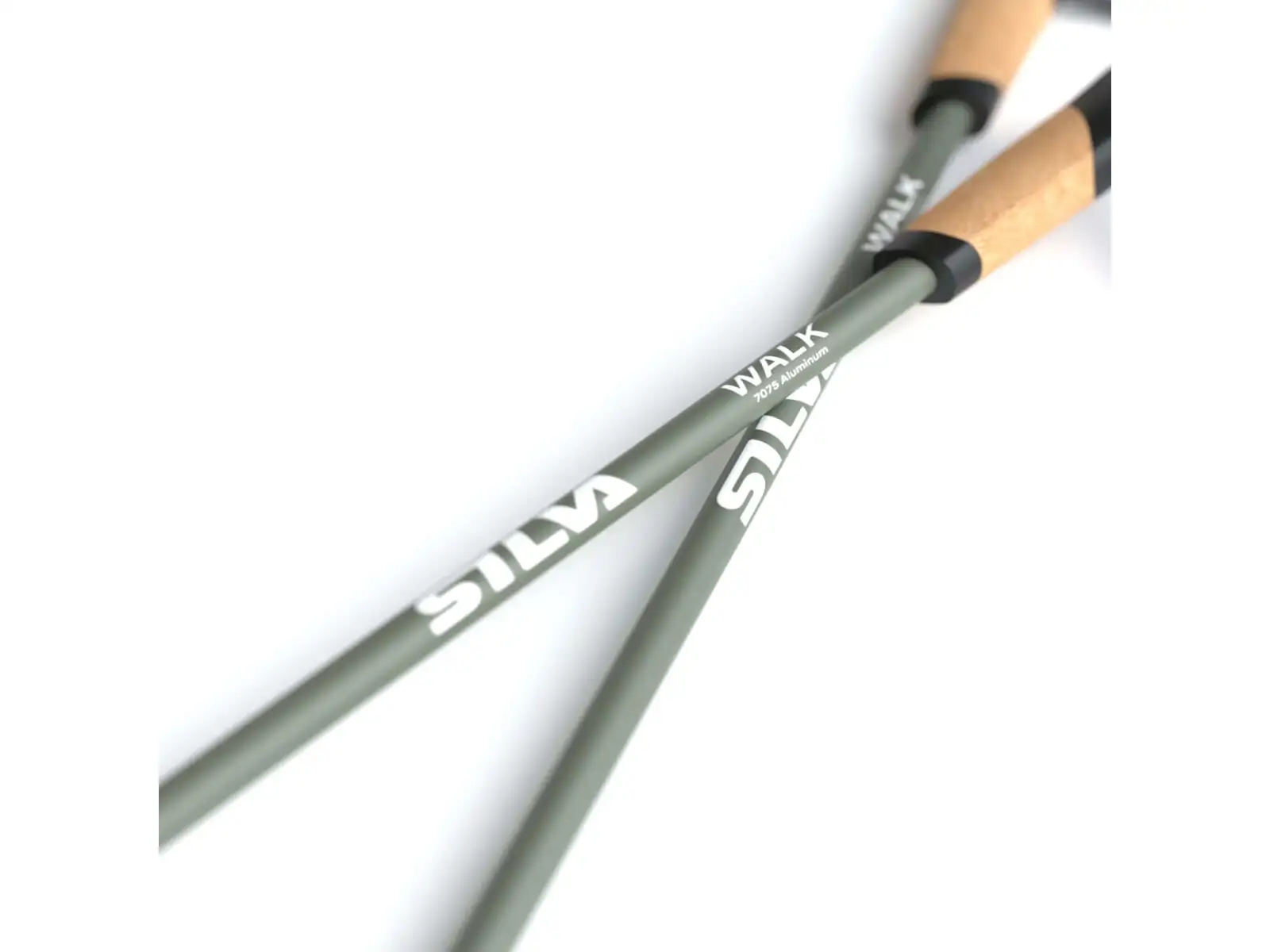 Silva Walking Aluminium Cork trekking poles green