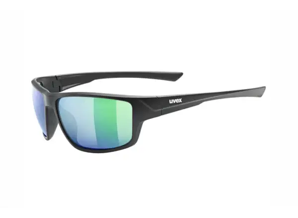 Uvex Sportstyle 230 glasses Black Matt/Mirror Green
