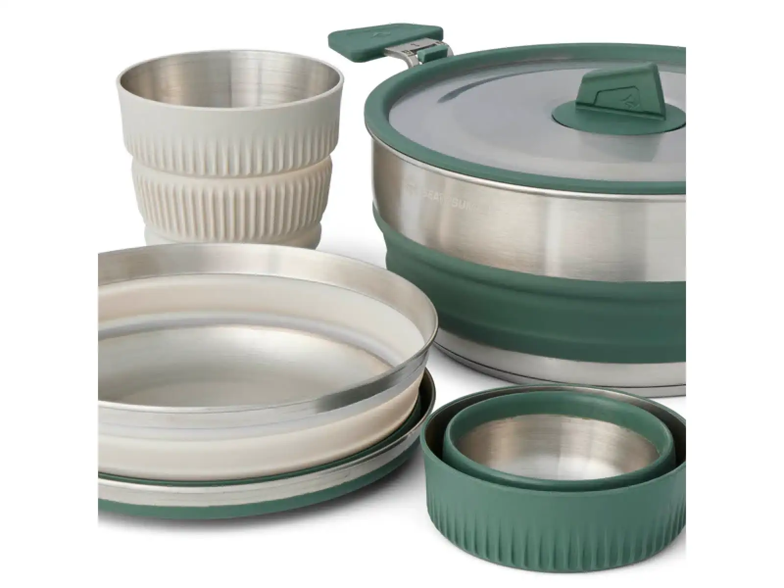 Sea to Summit Detour Stainless Steel Collapsible One Pot Cook Set 3L collapsible pot in a set