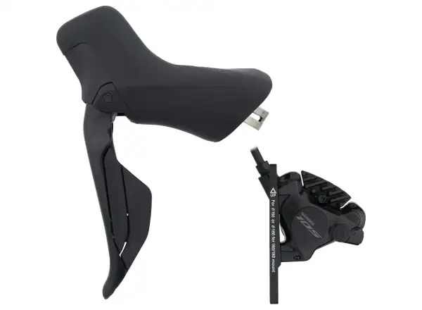 Shimano 105 Di2 BR-R7170 + ST-R7170 rear (right) disc brake, J-kit, polymer