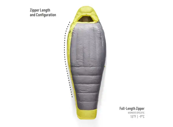 Sea To Summit Spark Down women's sleeping bag Regular -9C Spicy Orange