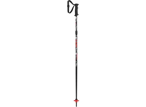 Leki Rider Vario ski poles black/white/neon red