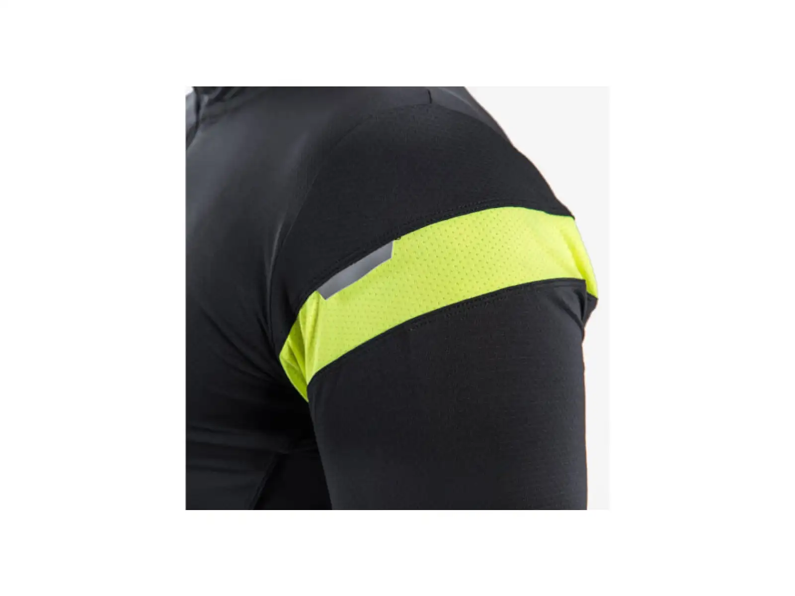 Sensor Cyklo Coolmax Classic men's jersey with short sleeve True Black