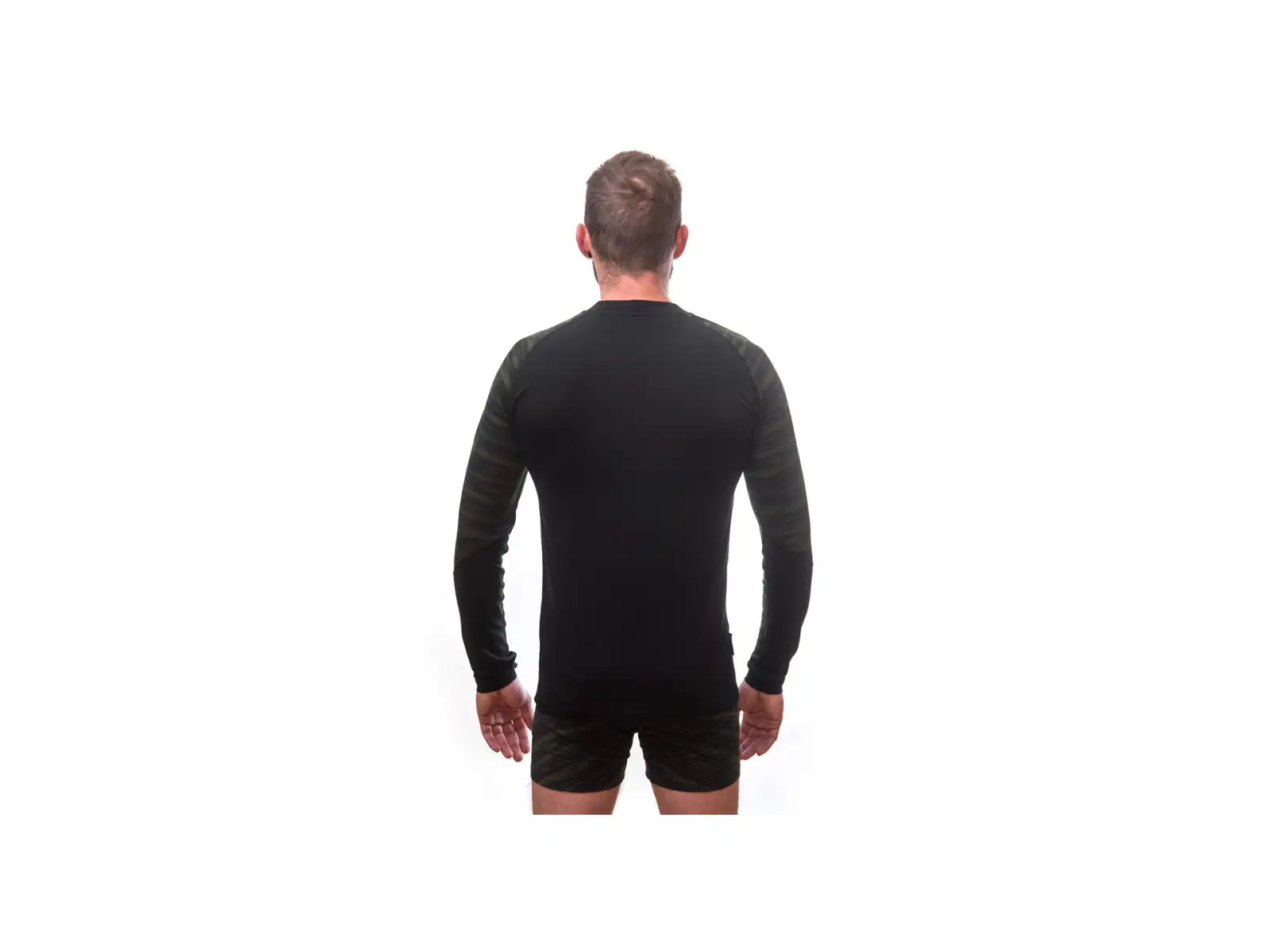 Sensor Merino Impress men's shirt long sleeve black/Batik