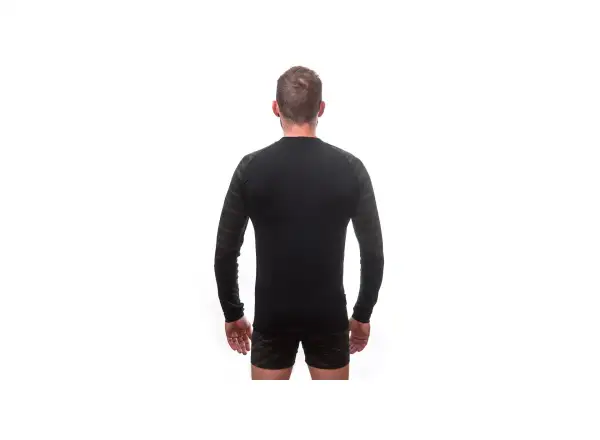 Sensor Merino Impress men's shirt long sleeve black/Batik