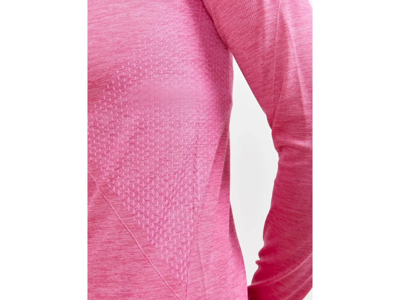 Craft CORE Dry Active Comfort Zip women's long sleeve shirt pink