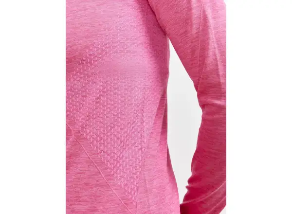 Craft CORE Dry Active Comfort Zip women's long sleeve shirt pink