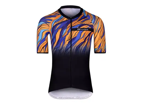 Force Life men's jersey short sleeve black/blue/orange