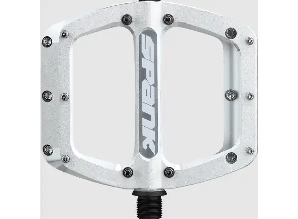 Spank Spoon 90 platform pedals Raw Silver