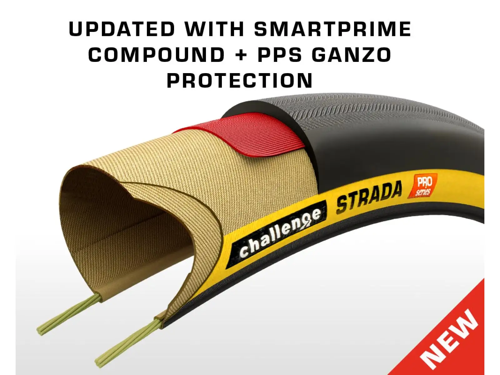Challenge Strada Pro TLR Easy Fit 700x32 tire black/tan