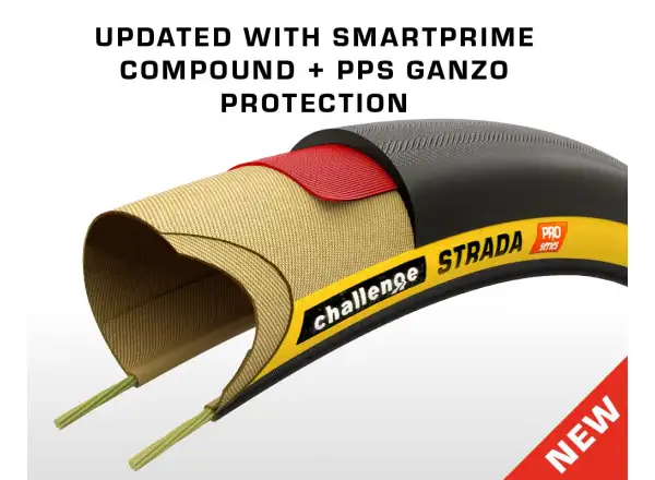 Challenge Strada Pro TLR Easy Fit 700x32 tire black/tan