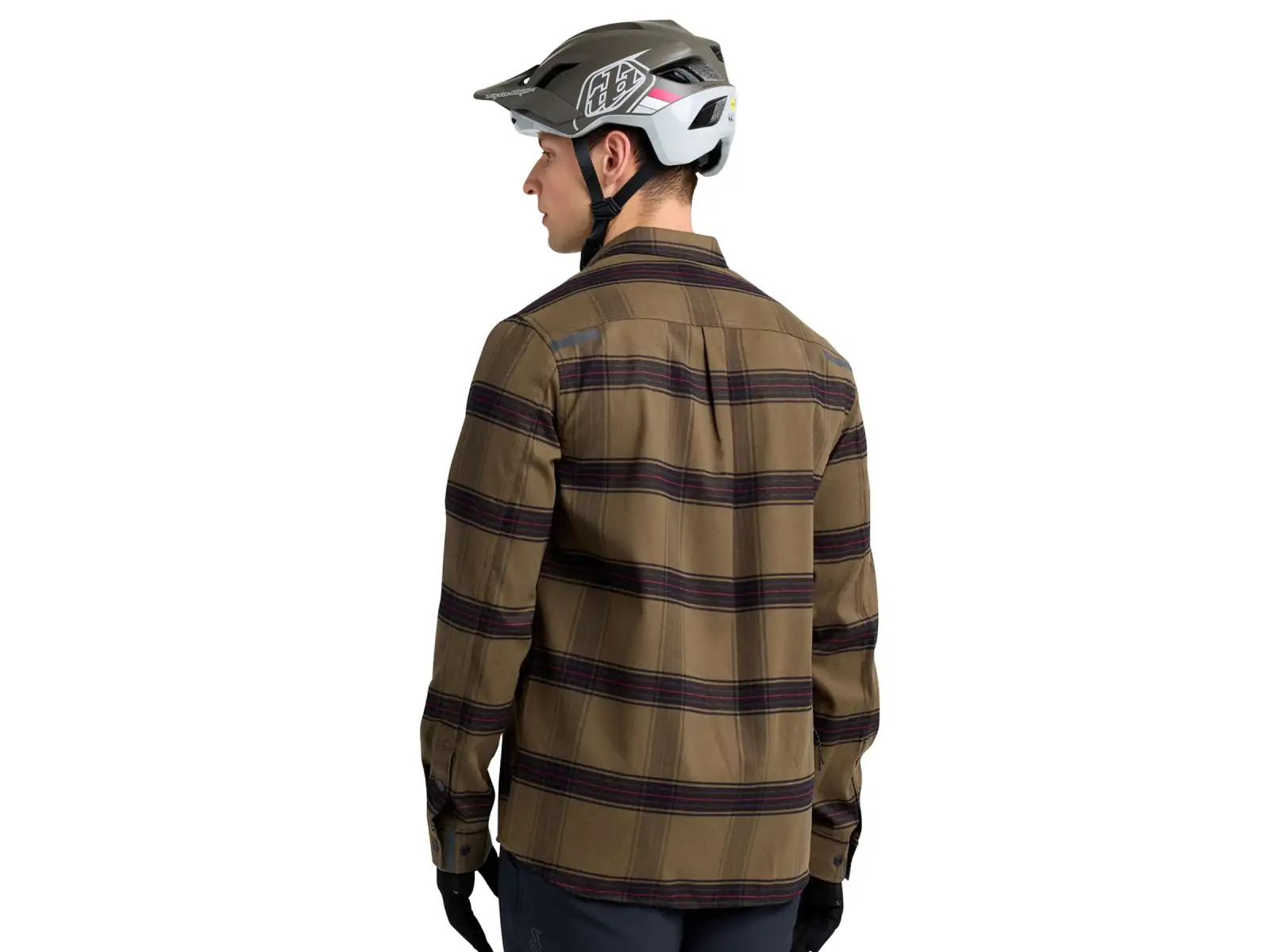 Troy Lee Designs Grind Flannel Paid men's shirt Dark Pine