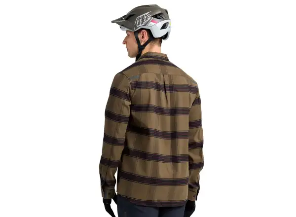Troy Lee Designs Grind Flannel Paid men's shirt Dark Pine