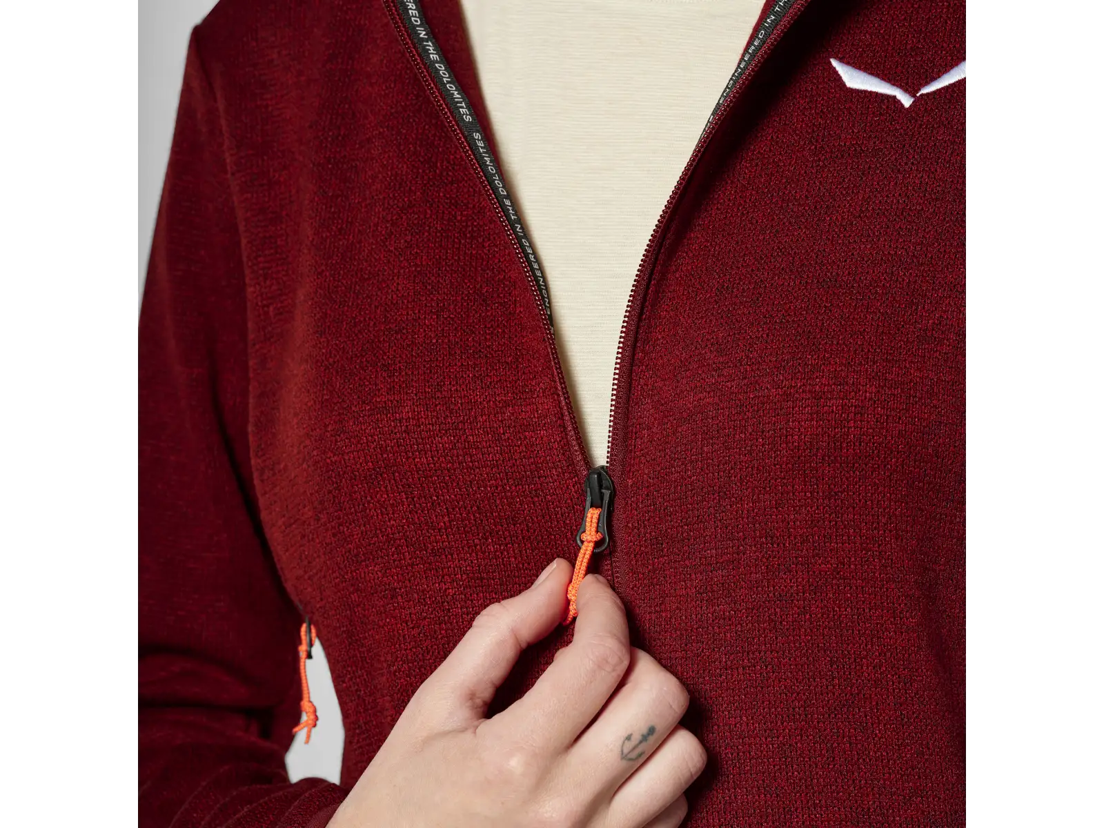 Salewa Puez Rocca Polarlite women's sweatshirt Oatmeal