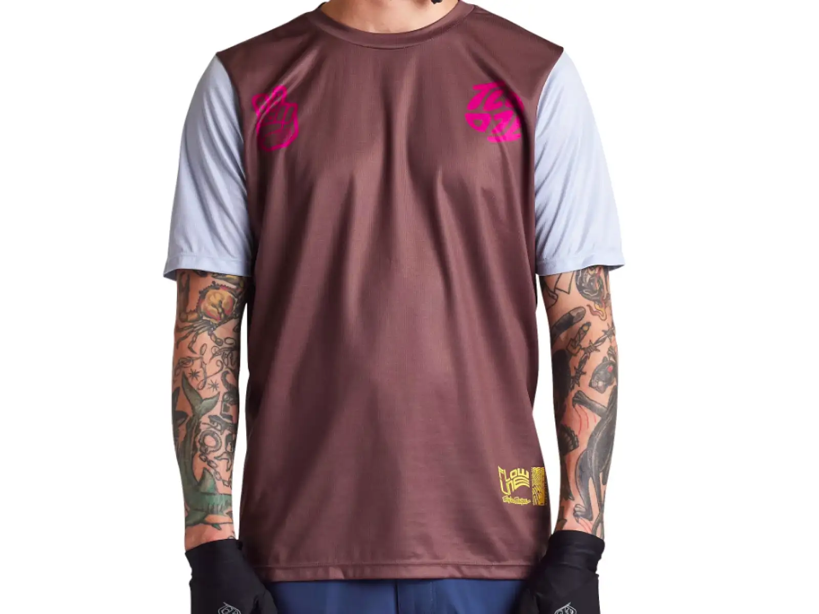 Troy Lee Designs Flowline men's jersey short sleeve Flipped Chocolate
