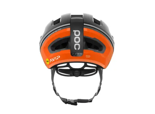 POC Omne Beacon MIPS cycling helmet Fluorescent Orange AVIP/Uranium Black Matt