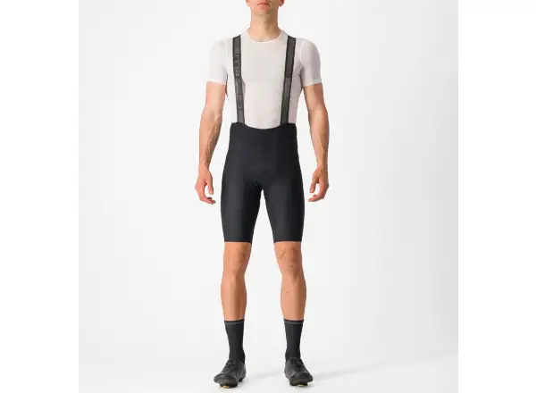 Castelli Espresso 3 men's shorts with chamois and braces Black
