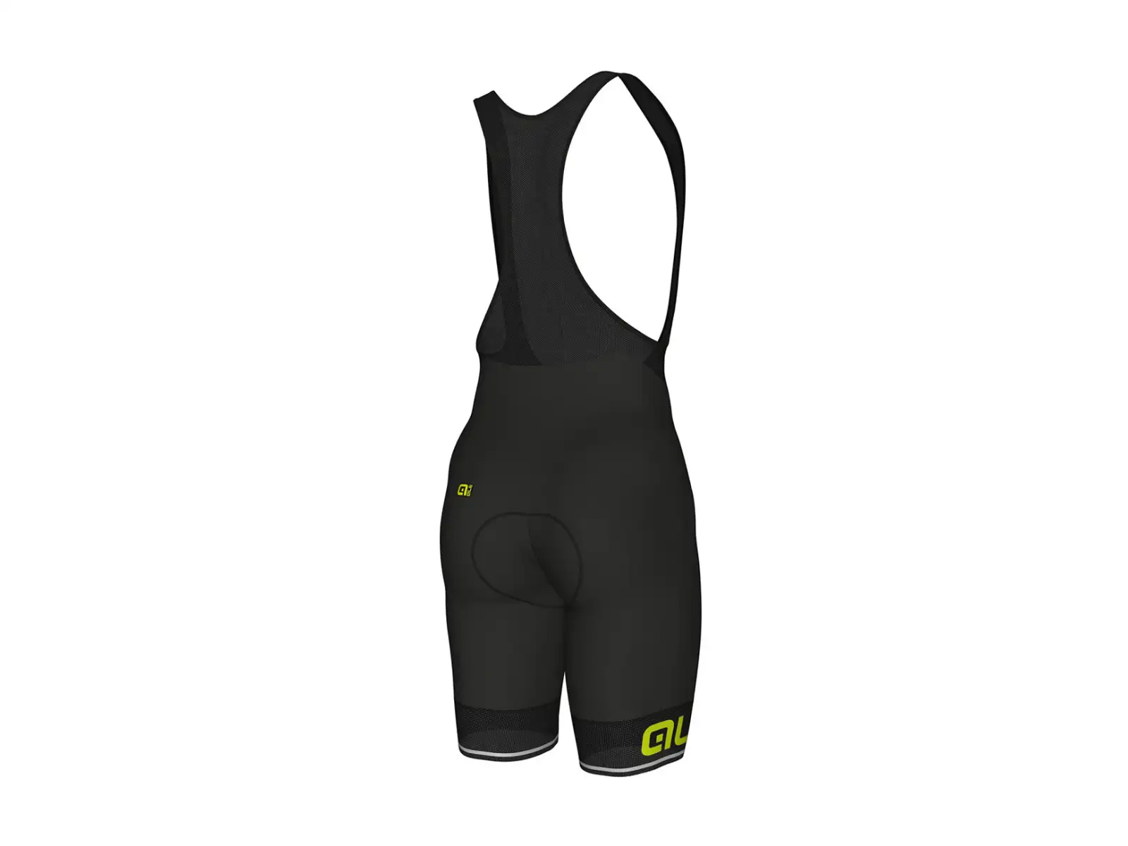 Alé Corsa men's shorts with padding and bib Black/Yellow