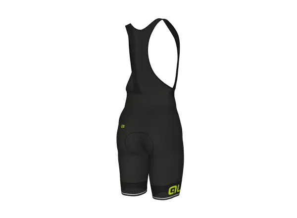 Alé Corsa men's shorts with padding and bib Black/Yellow
