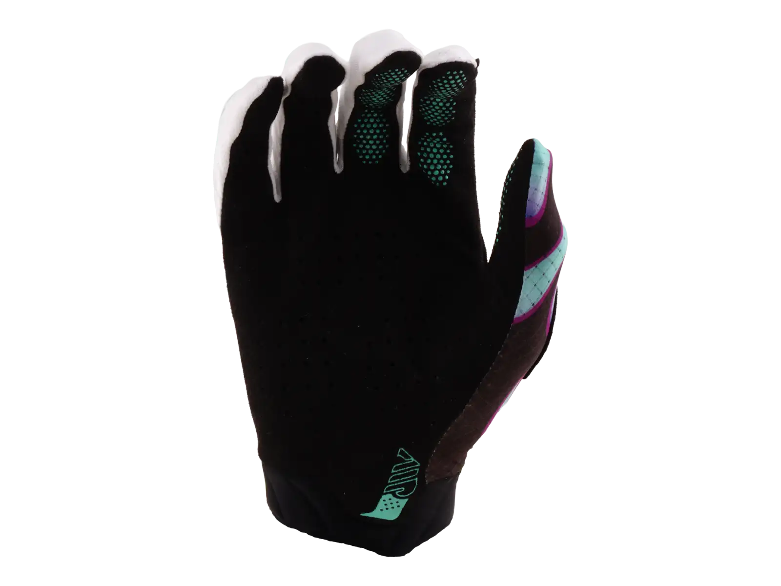 Troy Lee Designs Air Mono gloves Overspray Black/Real Teal
