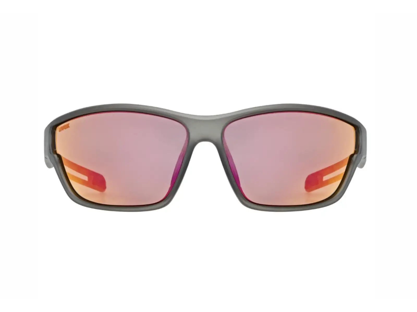 Uvex Sportstyle 806 glasses Smoke Matt/Mirror Red