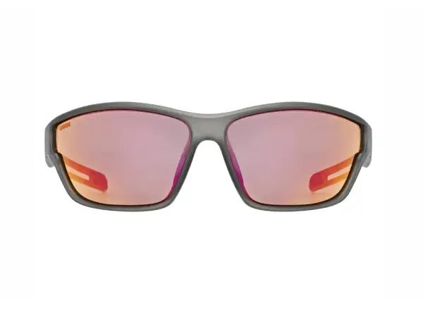Uvex Sportstyle 806 glasses Smoke Matt/Mirror Red