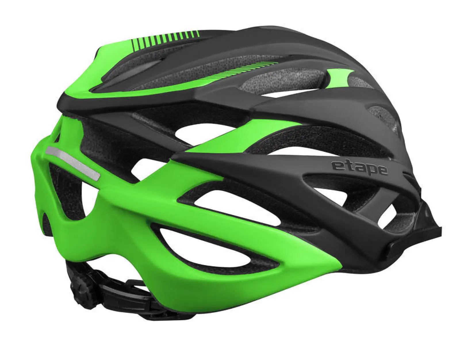 Etape Magnum cycling helmet black/green matte