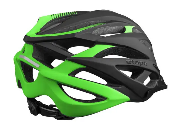 Etape Magnum cycling helmet black/green matte