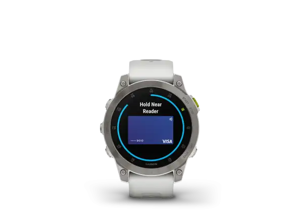 Garmin epix Gen 2 Sapphire Edition smart watch Titanium/White