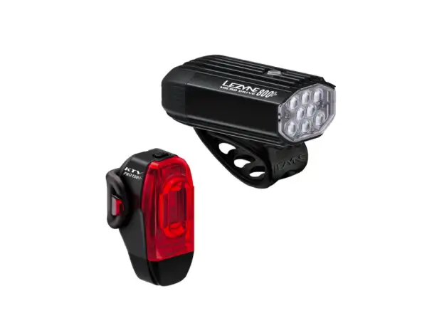 Lezyne Micro Drive 800+ / KTV Drive Pro+ light set Satin Black