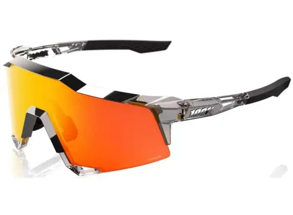 100% Speedcraft sunglasses Frozen Silver/HiPER Red Mirror