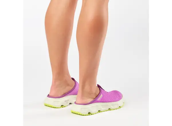 Salomon Reelax Slide 6.0 women's slippers Iris Orchid/Asparsgud Green/Acid Lime