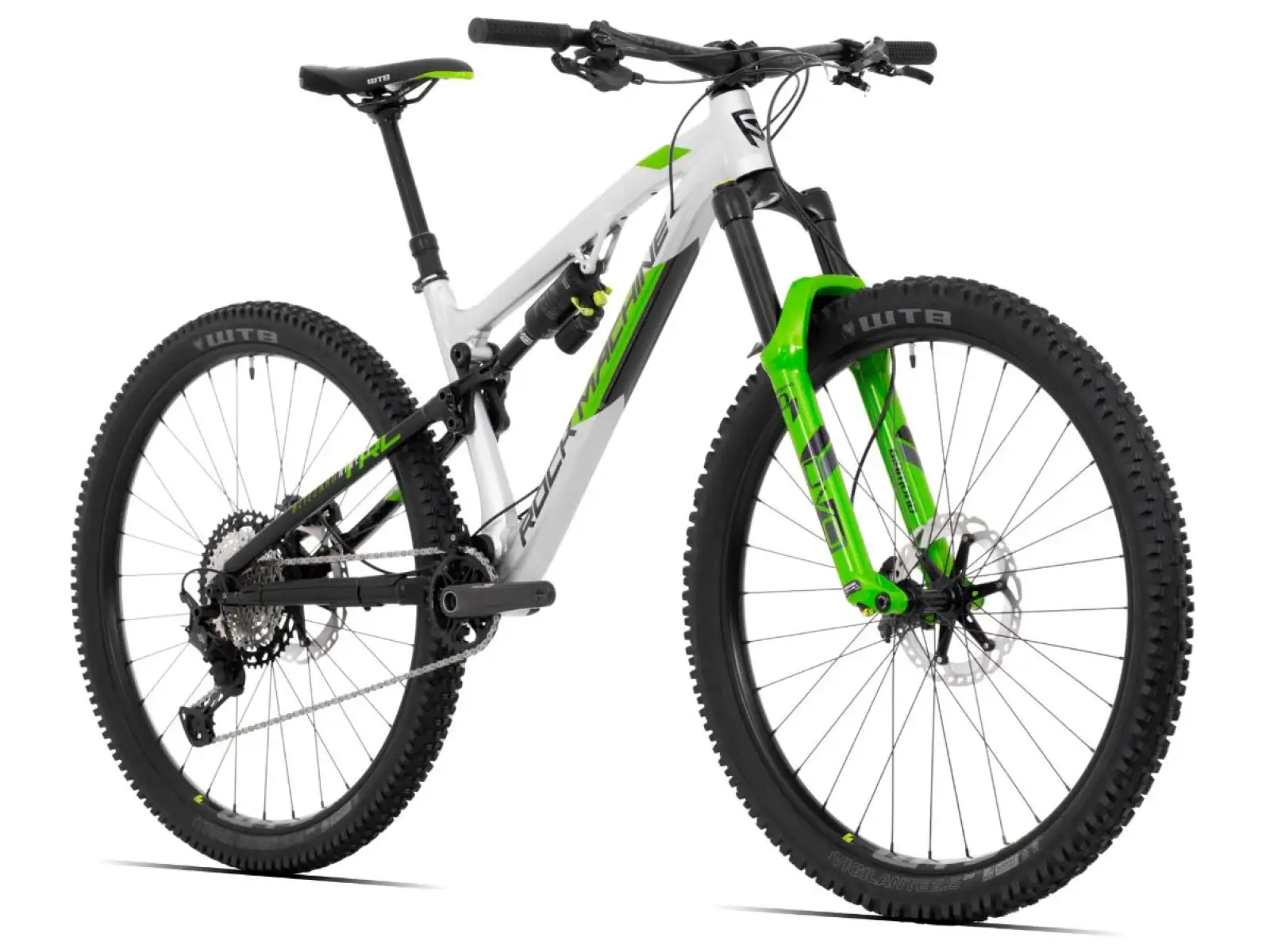 Rock Machine Blizzard TRL 90-29 gloss silver/black/DVO green mountain bike