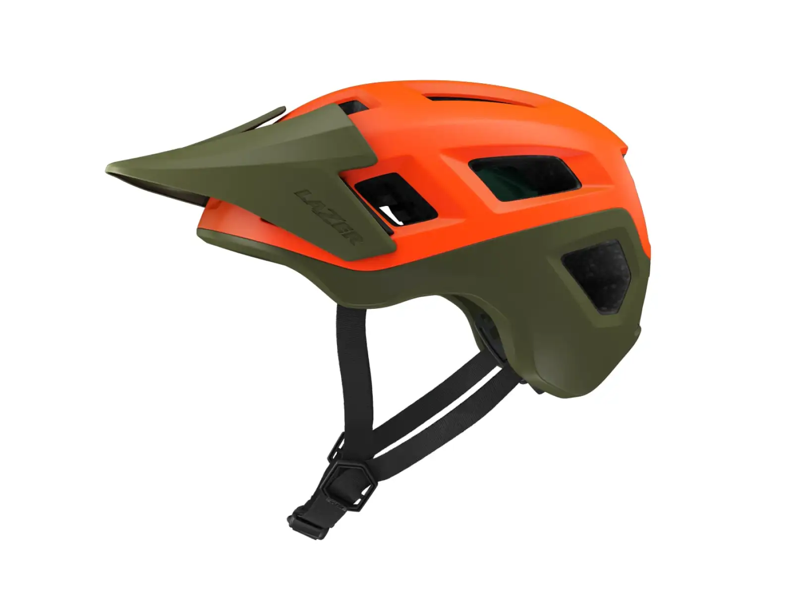Lazer Coyote KinetiCore helmet Orange / Green