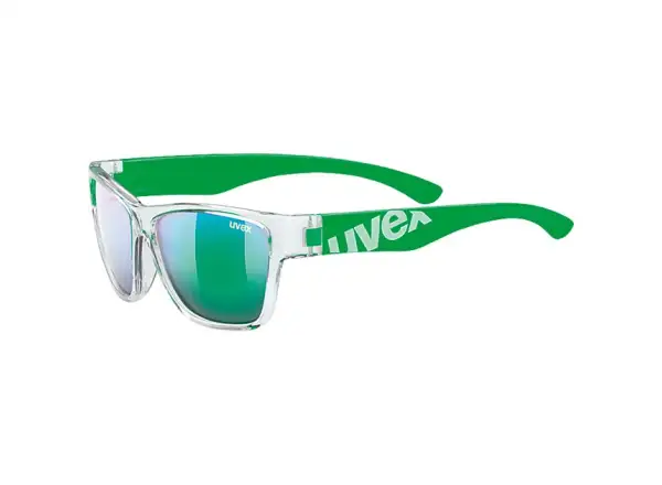 Uvex Sportstyle 508 glasses kids Clear Green/Green Mirror