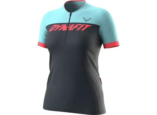 Dynafit Ride Light 1/2 zip women's jersey short sleeve Blueberry/Marine Blue