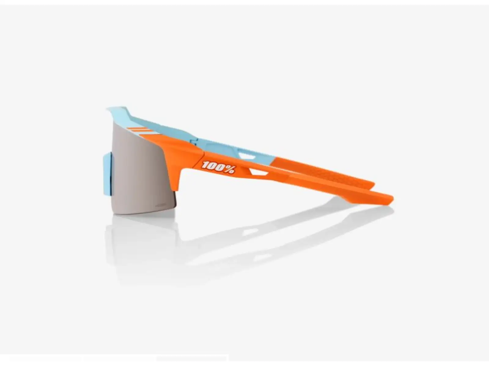100% SPEEDCRAFT SL Glasses with Mirror Lens Blue/Orange/Silver